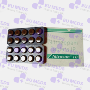 Nitrazepam 10mg, effective in insomnia and anxiety.