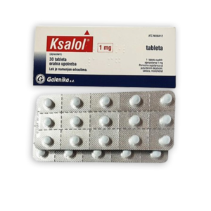 Alprazolam (Ksalol) 1mg tablet for anxiety and panic disorder relief.