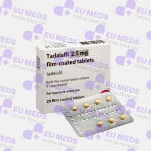 Here’s a suggestion for alt text for the picture of Tadalafil (Generic Cialis) 2.5 mg: "Tadalafil (Generic Cialis) 2.5 mg tablets in a blister pack